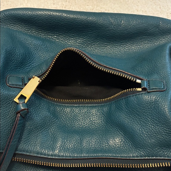 Marc Jacobs Deep Teal Hobo Bag with Gold Accents - Picture 4 of 4